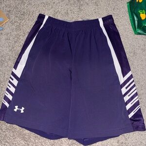 Under Armour Men's Dark Purple Athletic Shorts